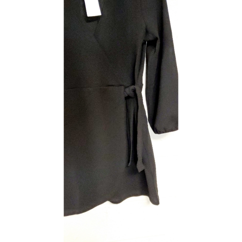 NWT Madewell Long Sleeve Faux Wrap Dress - Picture 6 of 7